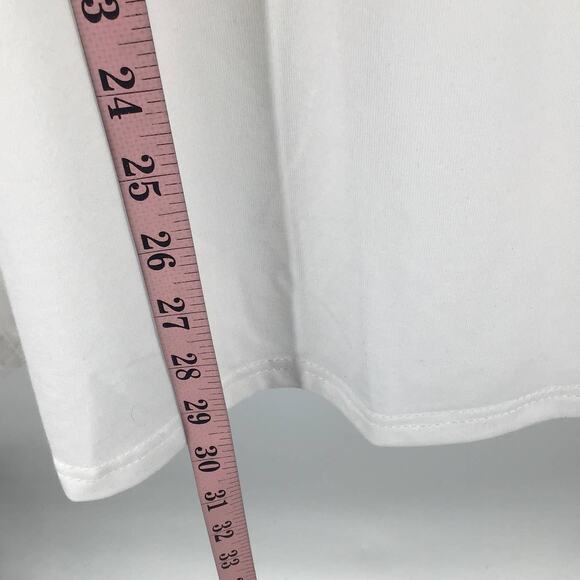 BLOOMCHIC 18-20 2X Plus White Short Sleeve Pullover Crew Neck TShirt Top NWT B78 - Picture 4 of 7